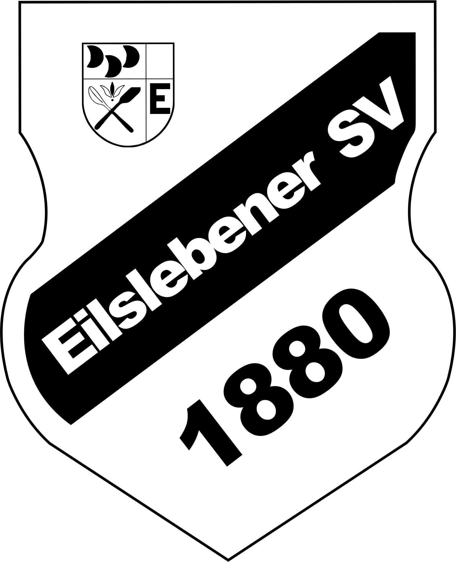 Eilslebener SV einfarbig weiß